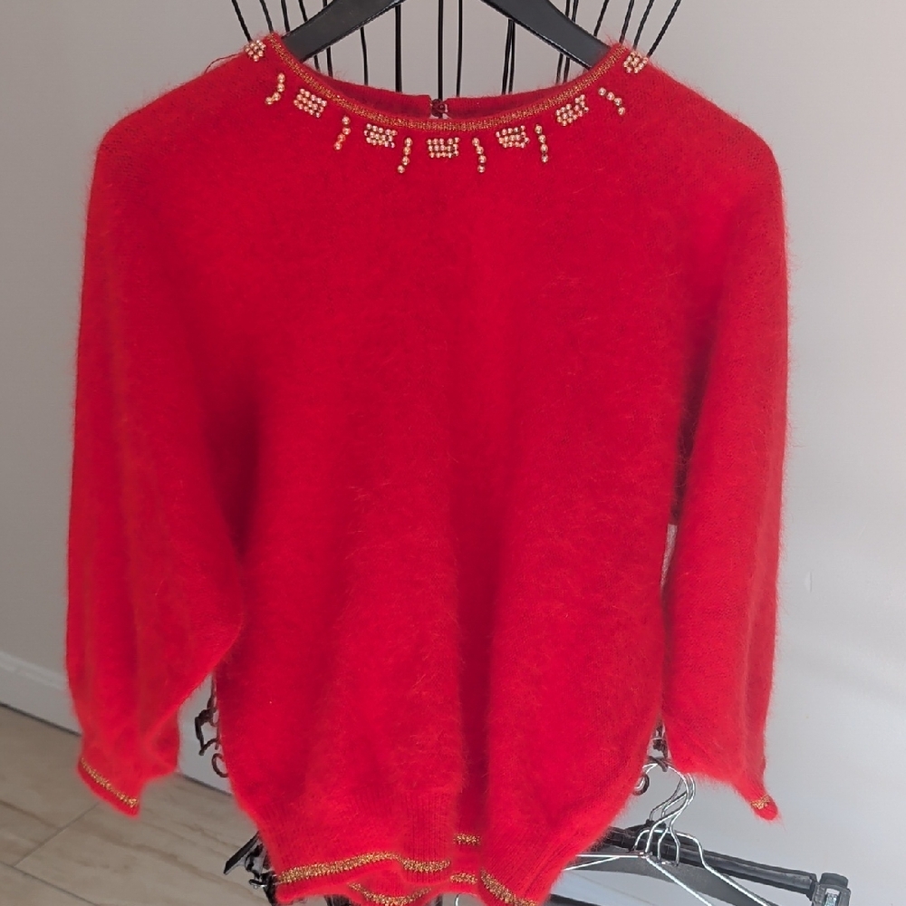 Vintage Korean Angora Sweater